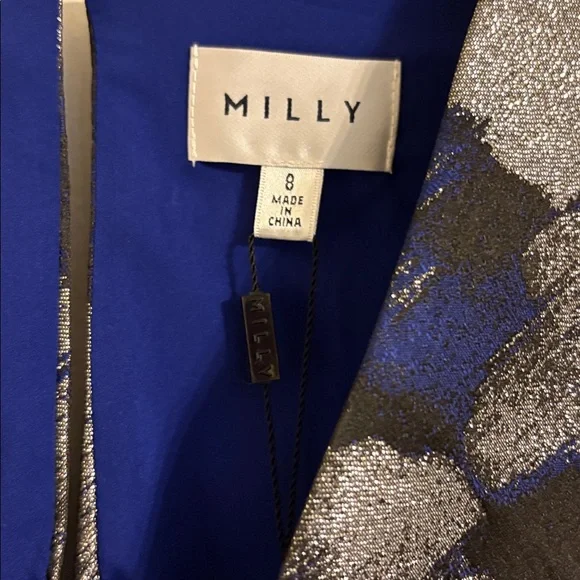 Milly Atalie Brush Metallic Floral Dress - Picture 3 of 5